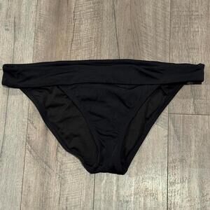 Victoria's Secret Black Swimsuit Bottoms Medium Bikini Low Cut